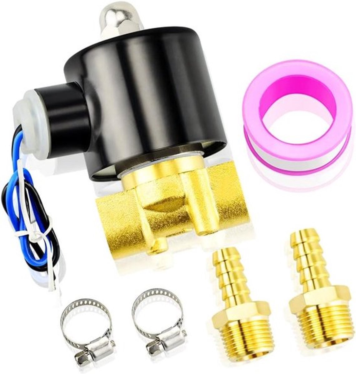 Inovra Plus - Elektrische magneetventiel 12V BSP 1/4" met Barb connector voor water