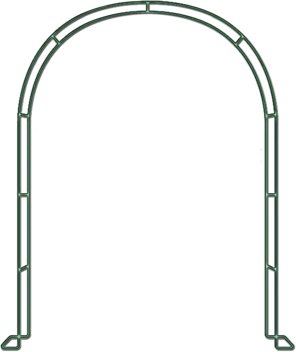 Metalen Tuinboog - Rozenboog Decoratie - Bloemen Ondersteunen - Flexibel Verstelbaar - 22 x 35 meter - Groen