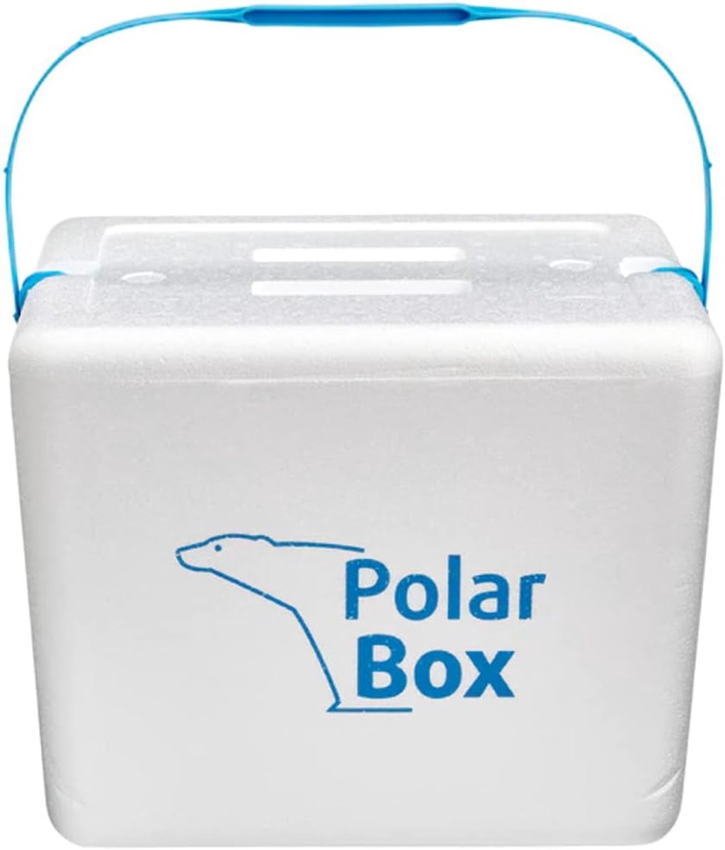 Thermo koelbox - Isolatiebox met handvat - Boodschappen koel houden - Vlek- en lekvrij - 21 liter inhoud - Bruin