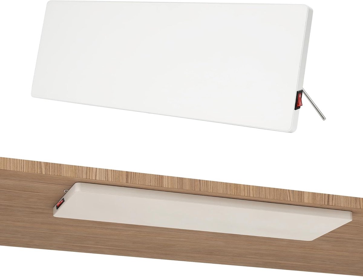 Infrarood verwarming - Staande radiator - Gerichte warmte - Energiezuinig - 90 Watt - Wit