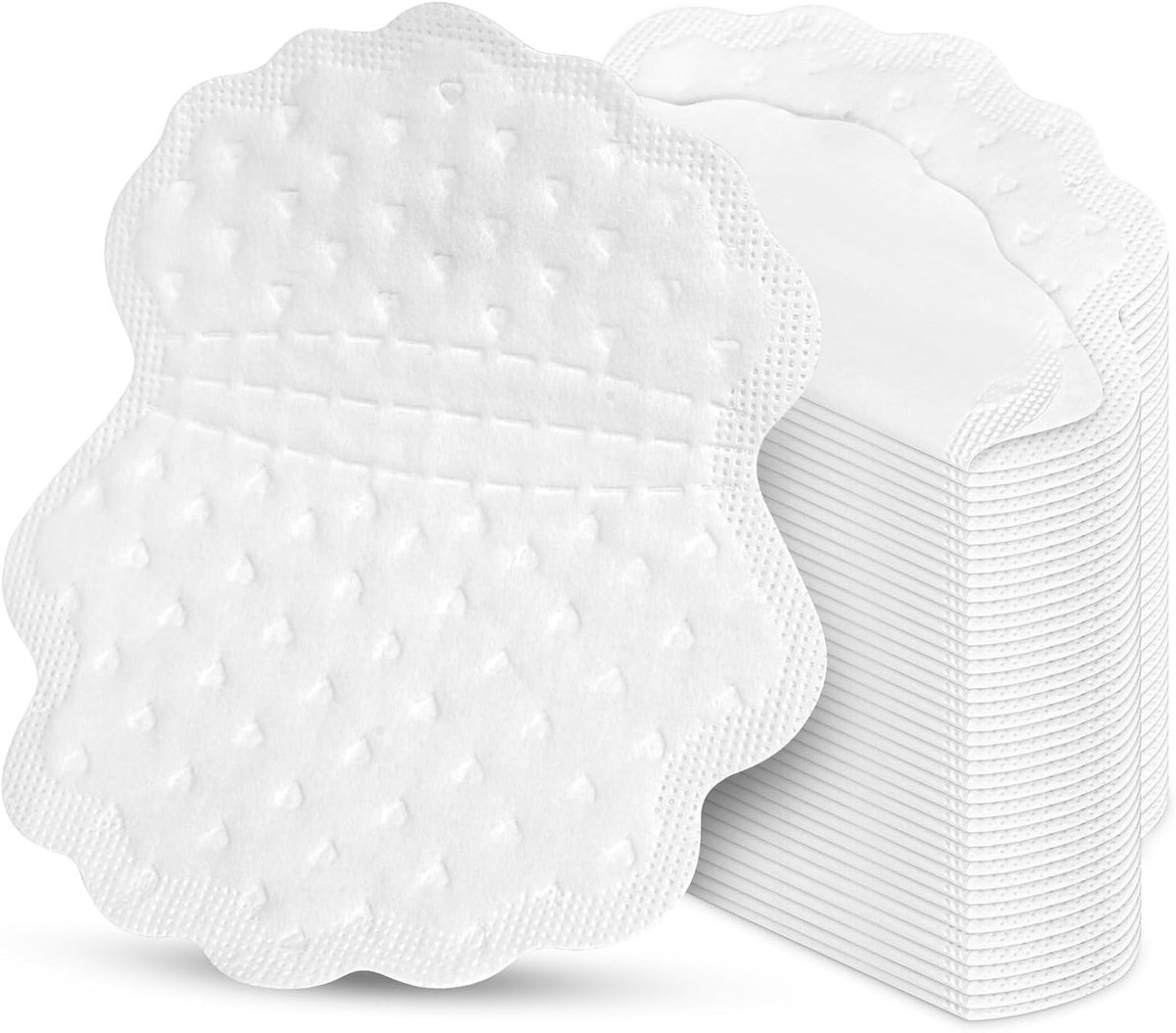 Zelfklevende onderarm pads, 40 stuks, wegwerp anti-zweet pads voor mannen en vrouwen, absorbeert zweetvlekken en voorkomt geur (wit)