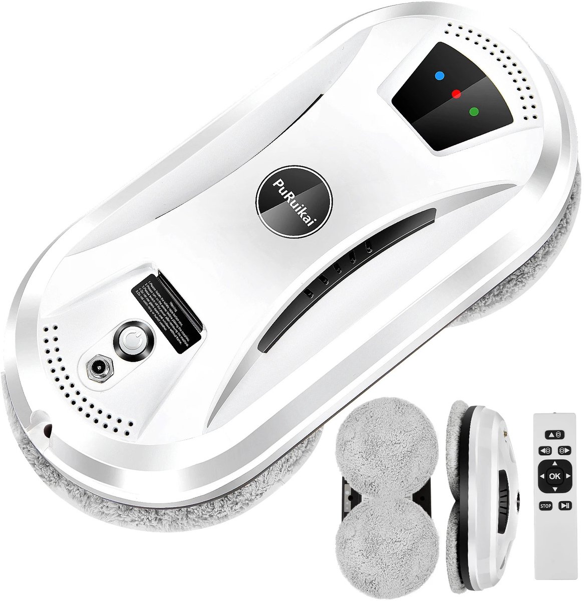 AALVERO - Raamreinigingsrobot - Automatische Raambewassing - Ultra Dun - Elektrisch - Afstandsbediening - 800w - 5m snoer