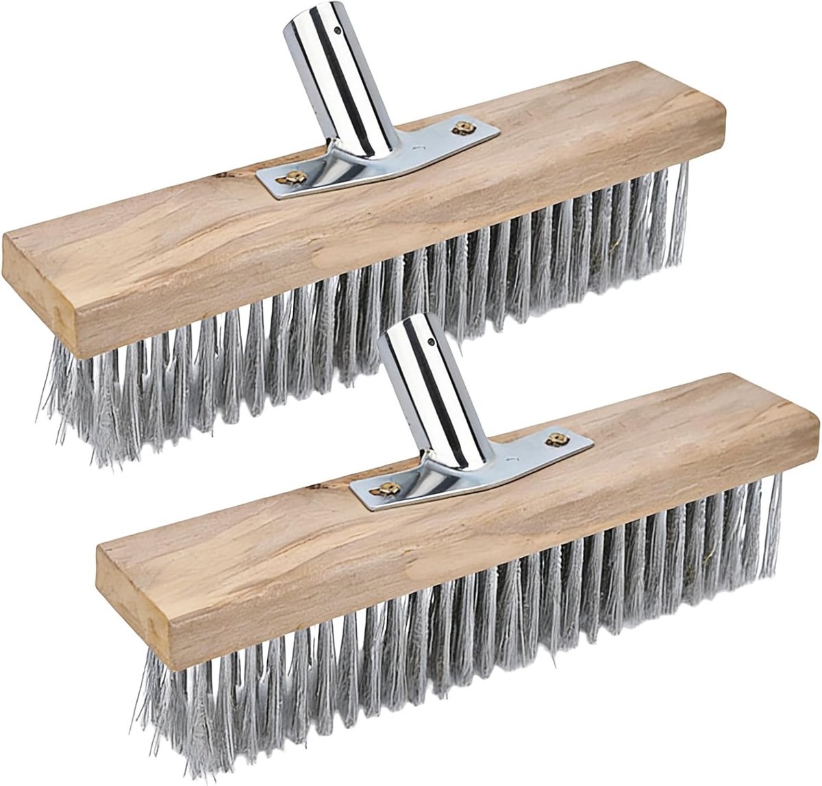 Draadbezem - Roestvrij staal - 30 cm - Draadborstel voor Effectieve Reiniging - Voor Terrassen en Tuinen