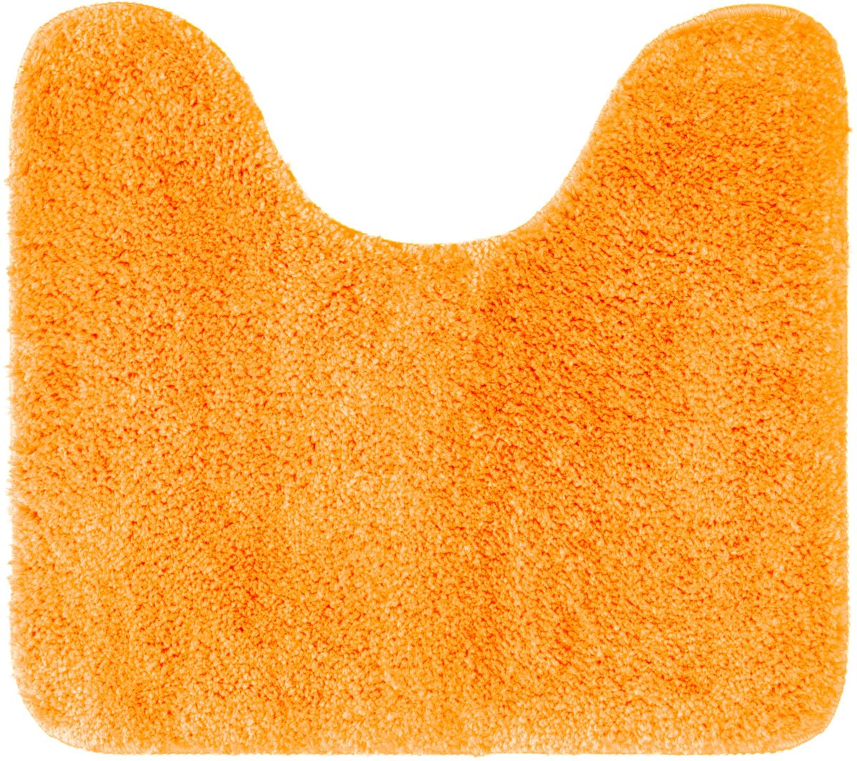 WC-mat 45x50 cm met uitsparing van zachte microvezelstof antislip badmat voor toilet - Oranje