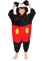 Mickey Mouse Onesie Pak Kostuum Outfit Huispak Jumpsuit Verkleedpak - (Disney) Premium Verkleedkleding - Halloween & Carnaval - SAZAC - Kinderen & Volwassenen - Onesize (155-182 cm)