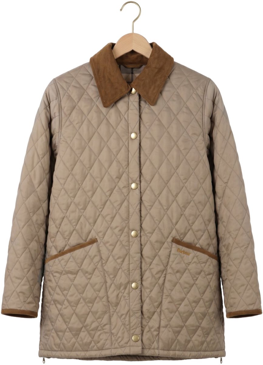 BARBOUR Icons Modern Liddesdale Quilted Jacket Jassen Dames - Winterjas - Beige - Maat XL