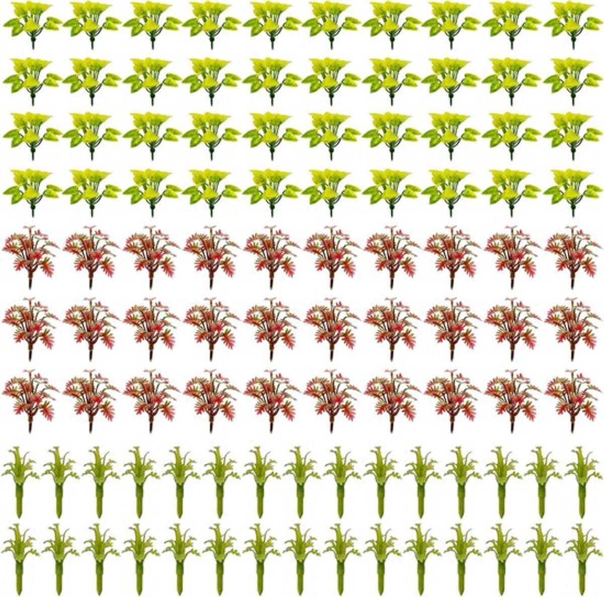 100 Stuks DIY Miniatuur Statische Gras-Tuft voor Modelbouw Landschap Tuinieren