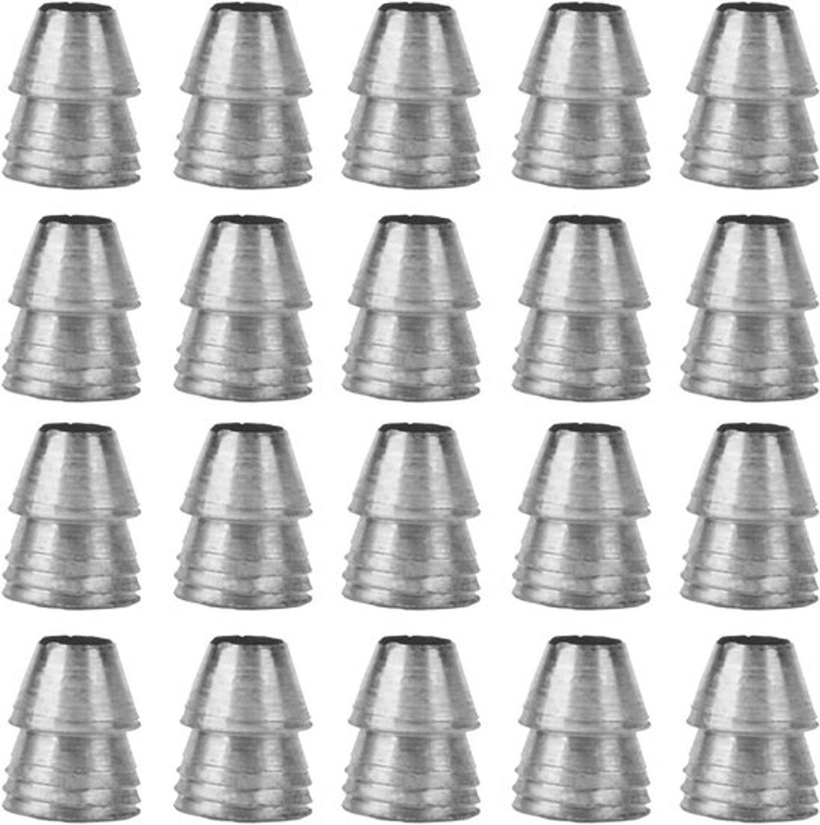 20 Stuks Ronde Handvat Wiggen voor Bijl en Hamer, Veiligheidshulpmiddel voor Handvat Splitsen - Metalen en Stalen Wig - Diameter 11 mm