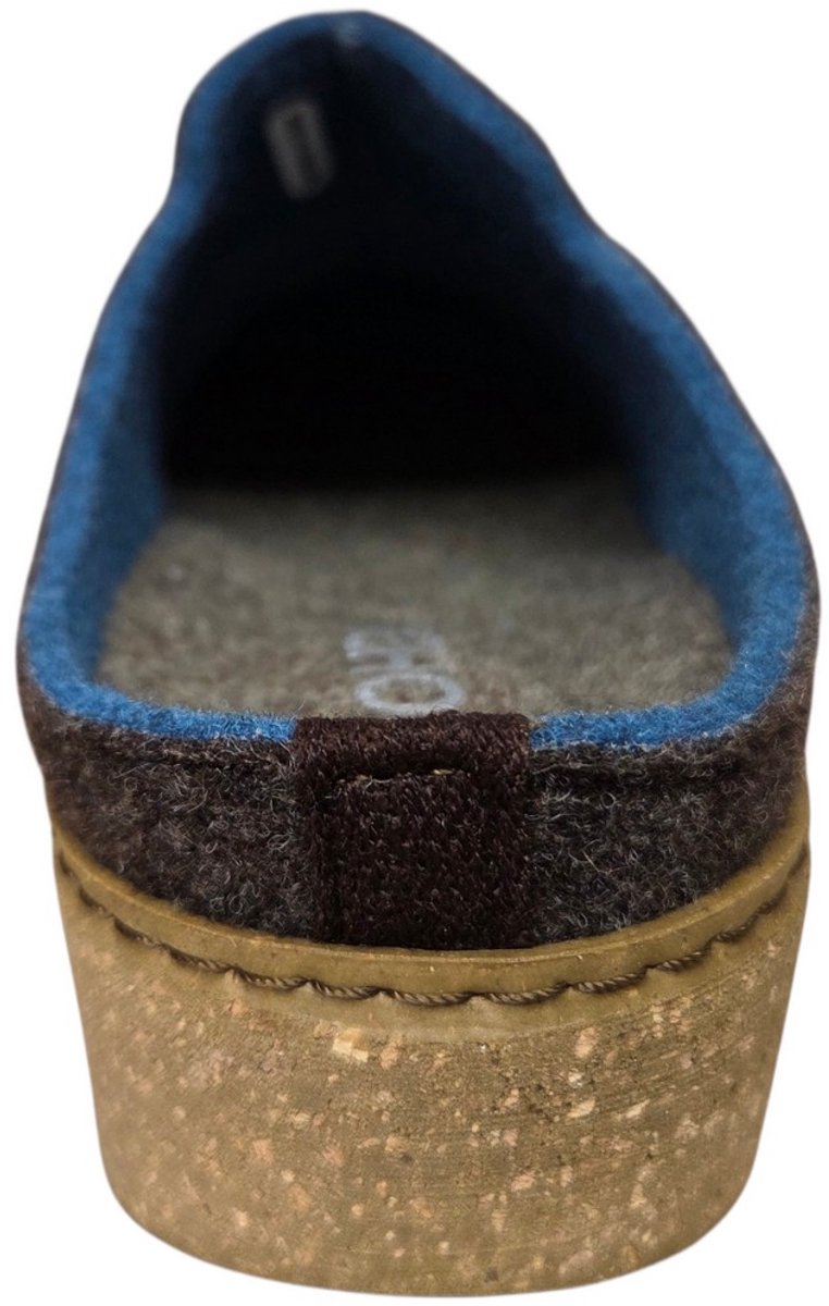 Rohde 6122 72 Pantoffels Open Sloffen Bruin/Blauw Vilt Dames - Bruin - 39 — cadeau in Mode & Accessoires - foto 3