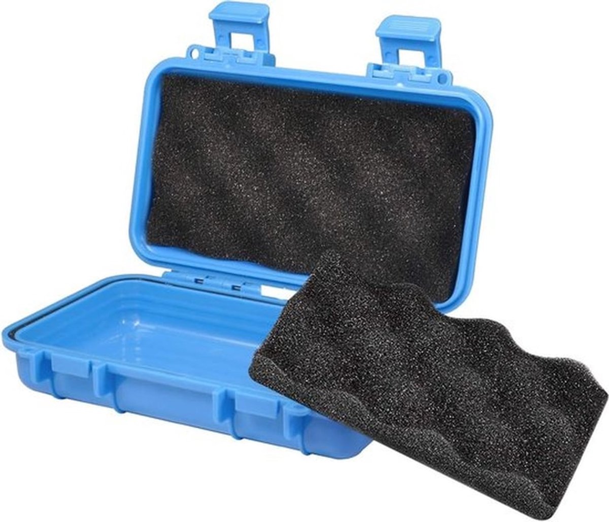 Waterdichte, schokbestendige overlevingsdoos - Harde schijf beschermende behuizing - Draagtas - Luchtdichte opbergdoos - Geschikt voor mobiele telefoon - Hard plastic zwart