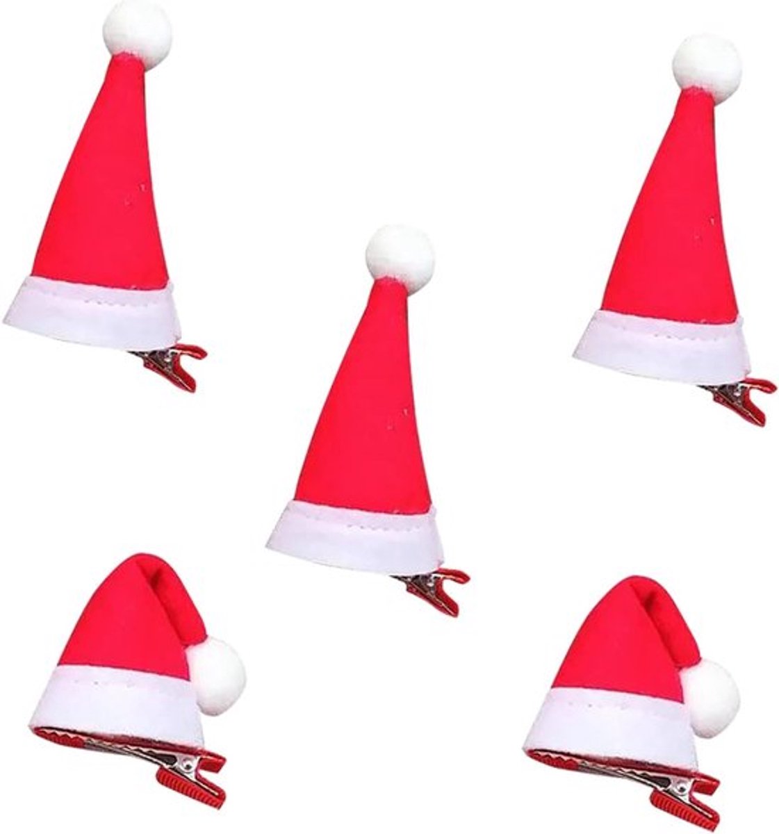 10 Stuks Kerst Haarspelden, Hoed Haarspelden en Hoofdbanden voor Feestelijke Kerstdecoraties, Haaraccessoires voor Meisjes en Vrouwen