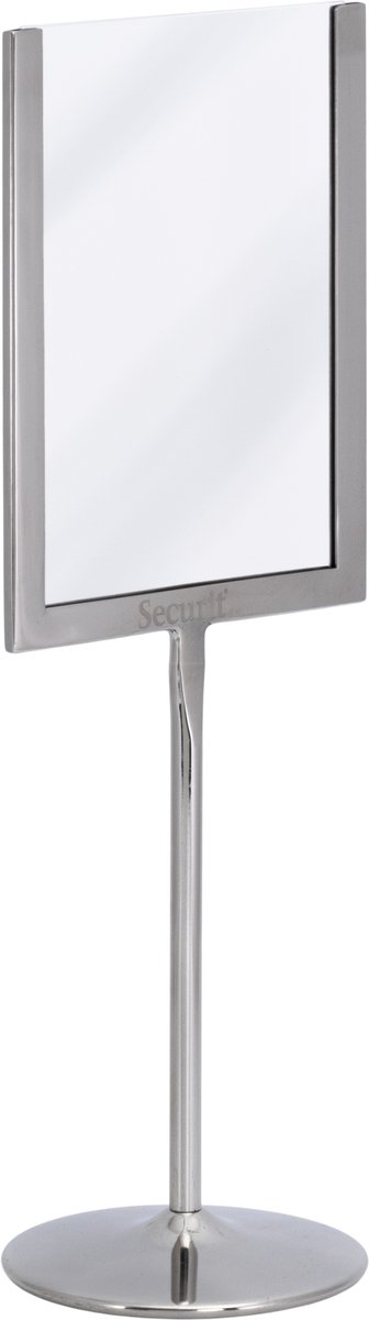 Securit® U-vormige A6-posterlijst van metaal en krijtbord