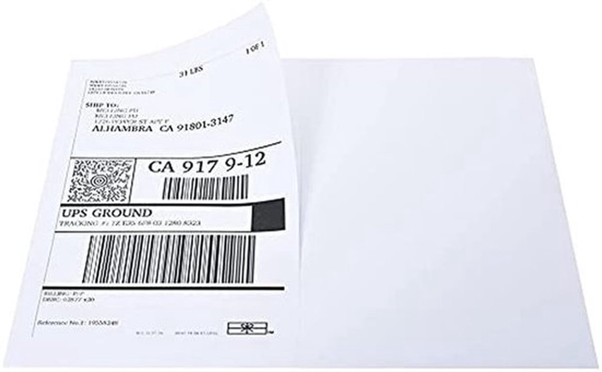 A4-stickers 100 vellen - zelfklevende etiketten - geschikt voor inkjet/lazerprinters - mat wit - 200 etiketten - 210 x 148 mm