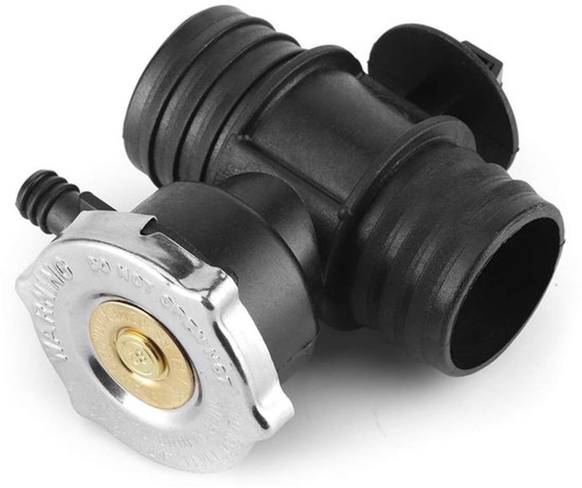 Koelvloeistof Tank 100% Gloednieuw - Radiatordop/T-bypassbuis - Kunststof/Metaal - Diameter 57 mm - Hoogte 30 mm - Compatibel met 1993-2007 - Koelsysteem