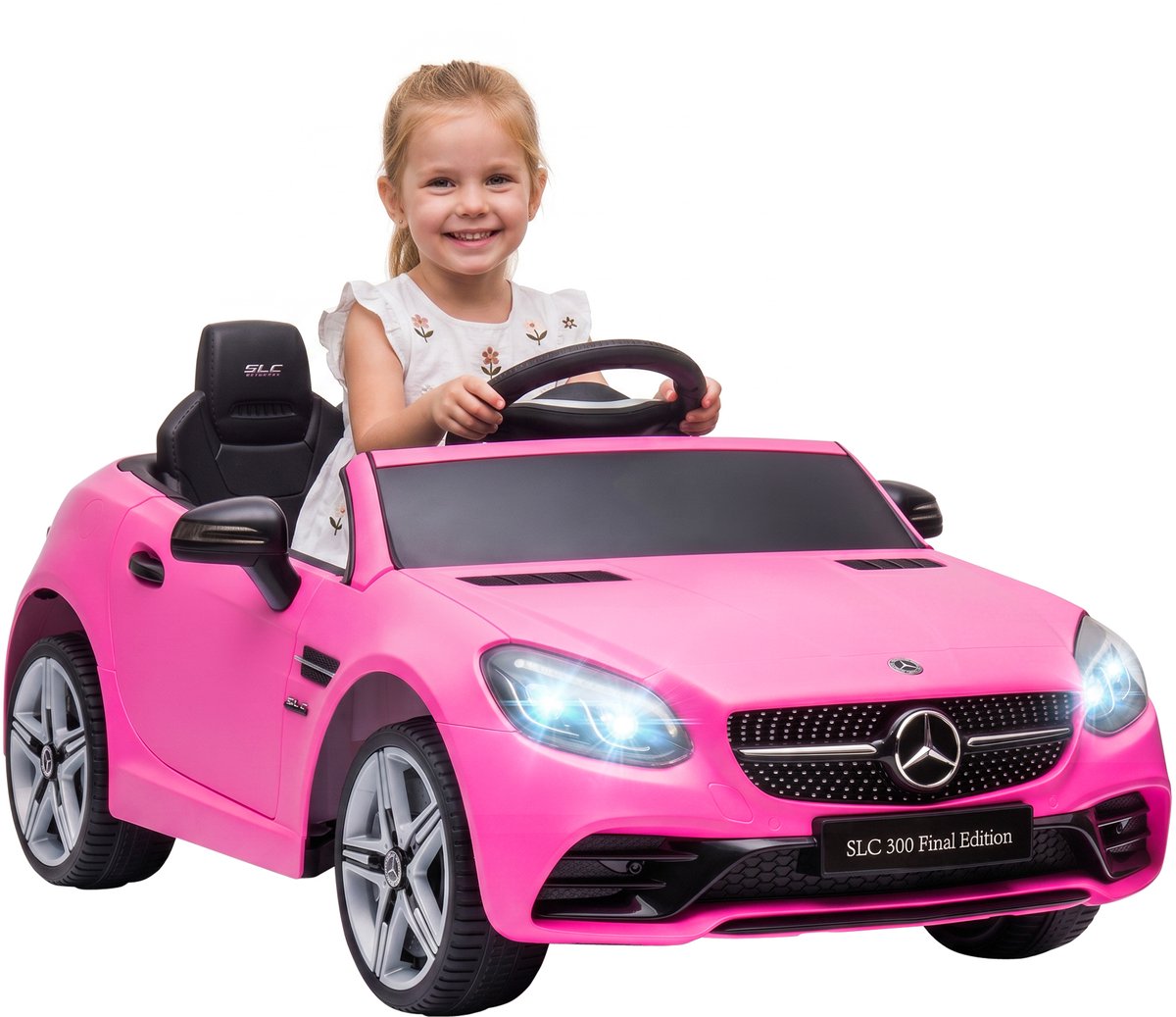 AIYAPLAY Electric Ride-on Car-Kunststoff, Metall-107L x 62,5B x 44H cm-Rosa