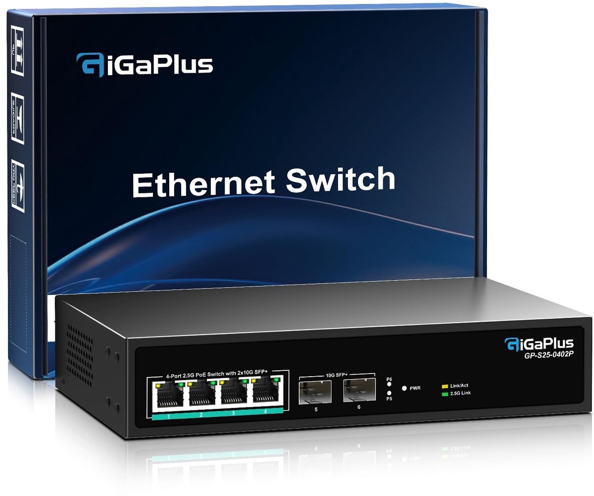 Solidchoice - 6-Poort 2.5Gb PoE Switch met Hoge Prestatie