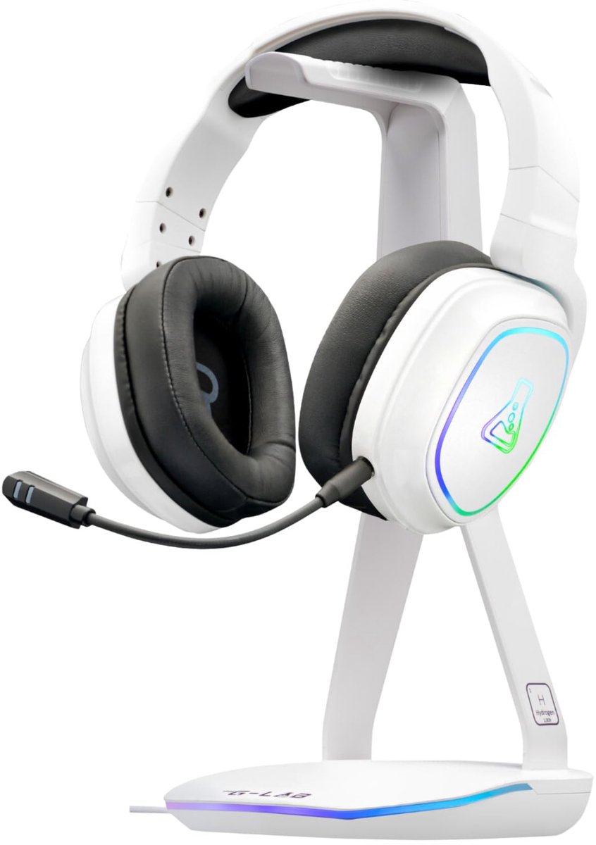 Solidchoice - Gaming Hoofdtelefoonhouder met RGB Verlichting en USB Hub