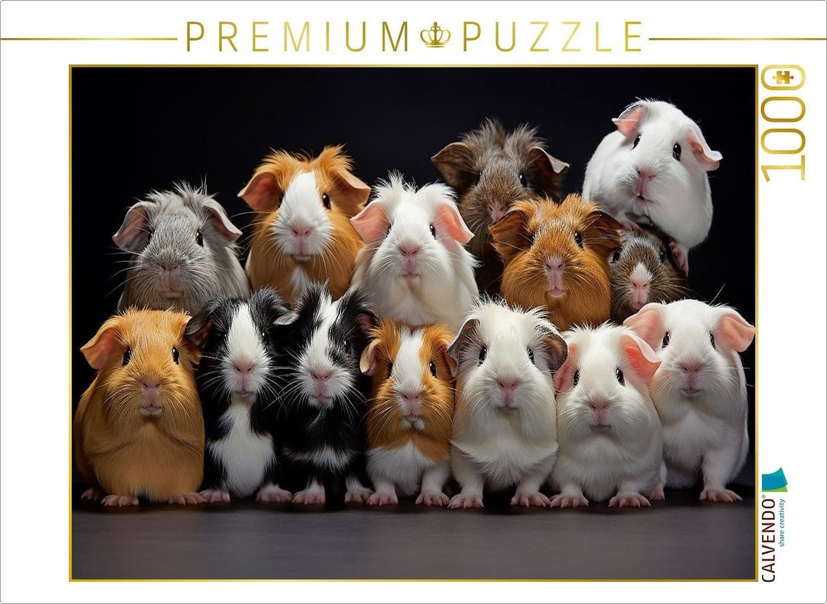 Solidchoice - Guinea Pig Puzzle met 1000 Stukken