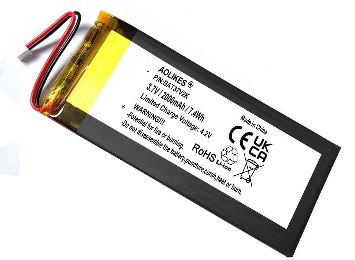 Solidchoice - 2000mAh 3.7V Oplaadbare Batterij voor Ring Alarm Keypad