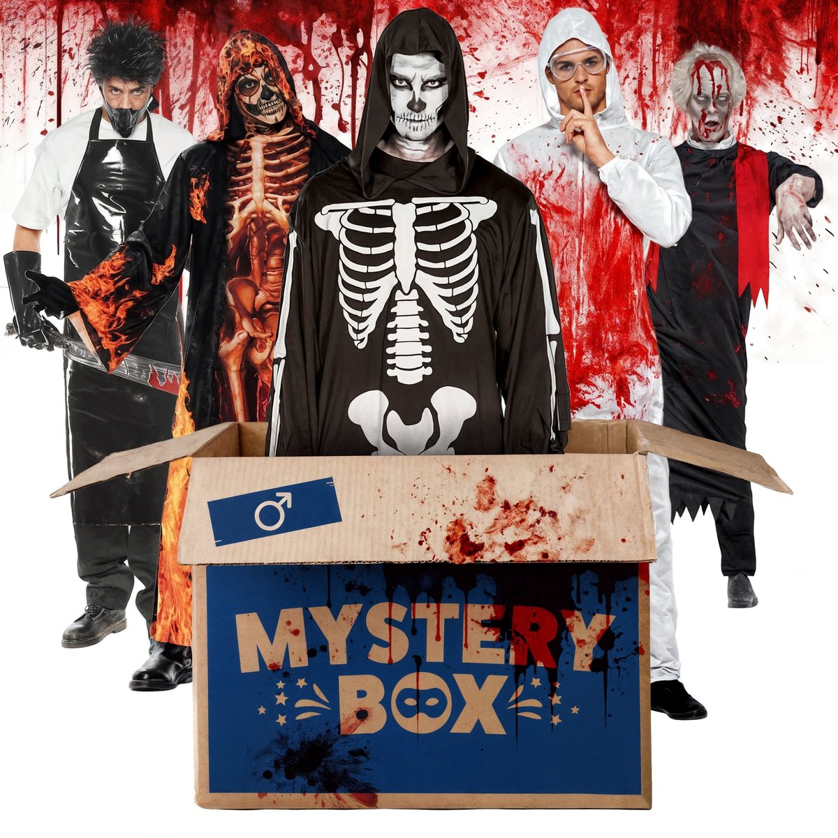 Mystery Box Halloween – 4 herenkostuums