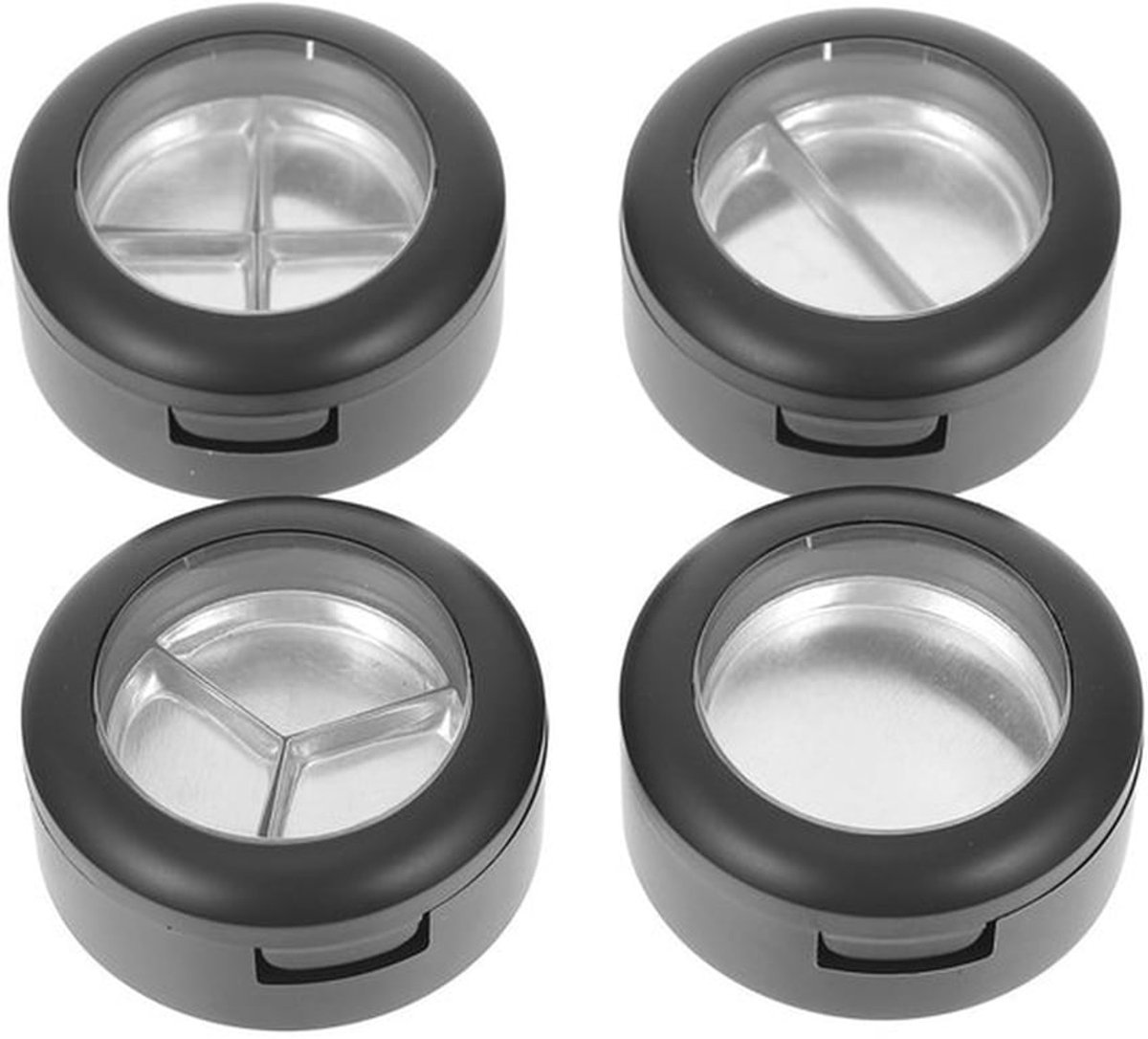 Oogschaduwdoos compact - Make-up Organizer - Magnetische Houder - Draagbare Koffer - 8,5 x 8,5 x 3,8 cm - Duurzaam Materiaal - Make-updoos