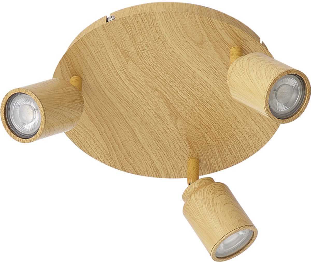 Qazqa japandi plafondlamp, plafonniere - Ducha - naturel, rond, 3-lichts, 25cm, ideale badkamerlamp lamp
