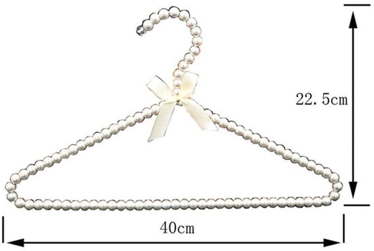Kralenhanger 40 cm - 5 Stuks - Kunststof - Bruiloftshanger - Opslag - Accessoires - Zware belasting - Kledinghanger