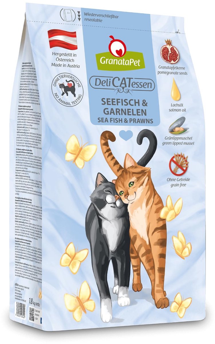 Solidchoice - Graanvrije Kattenbrok met Zeevis & Garnalen, 4 lbs