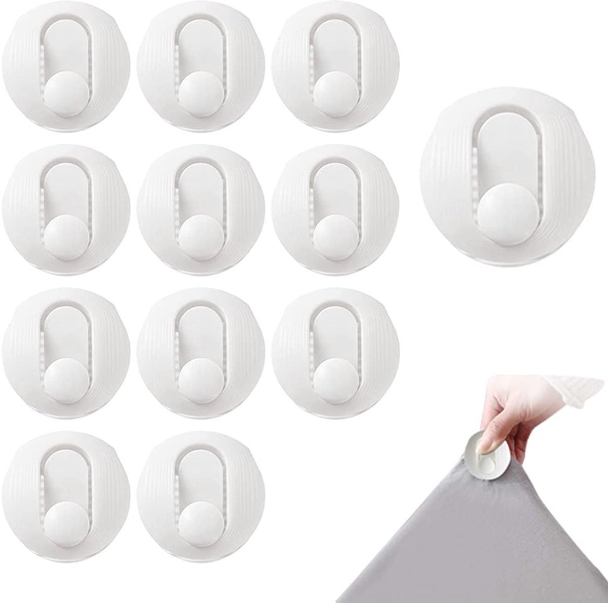 Solidchoice - 12 Stuks Dekbedovertrekclips - Antislip Quiltclips voor Beddengoed