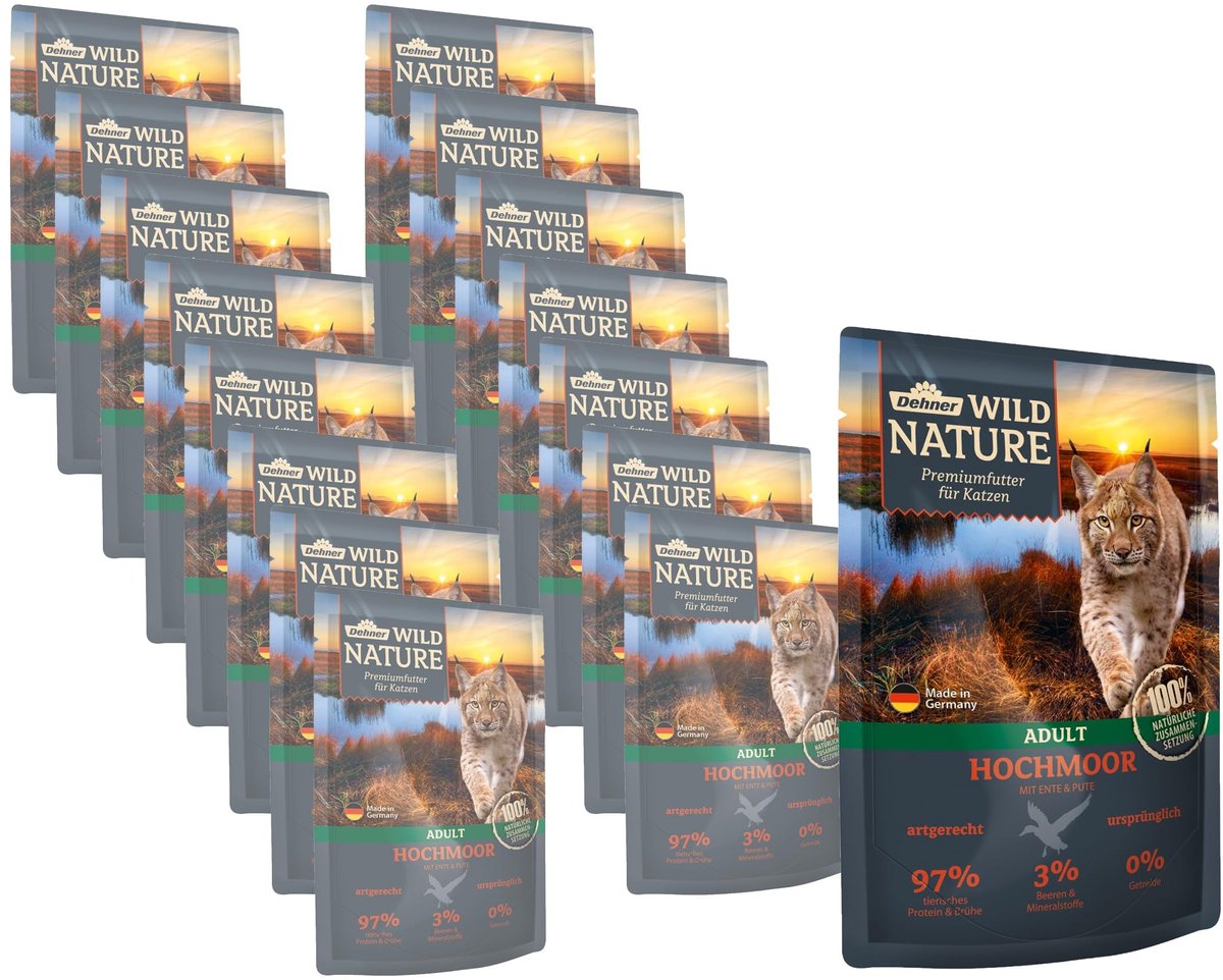 Solidchoice - Premium Natvoer voor Volwassen Katten met Eend en Kalkoen 16 x 85g