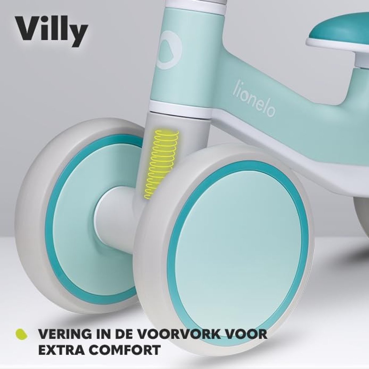 Solidchoice - Veilig Balanceerfiets voor Kinderen vanaf 1 Jaar, 4 Wielen