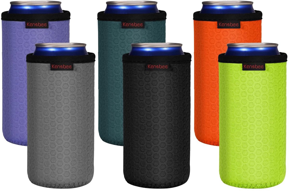 Solidchoice - Set van 6 Insulated Neoprene Can Coolers