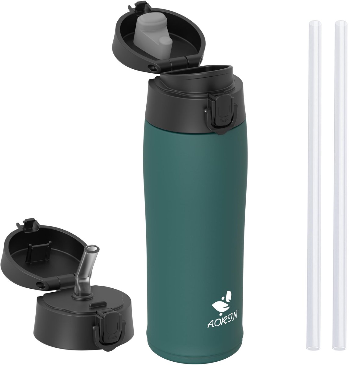 Solidchoice - RVS Drinkfles, 350ml/500ml/750ml, Lekvrij