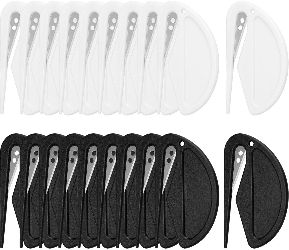 Solidchoice - Set van 20 Mini Pakketopeners van Kunststof