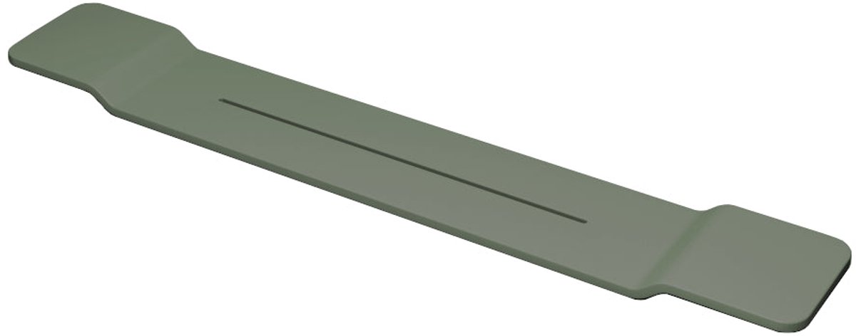 Badplank Sanitado Elements Hinza solid surface 95x15cm mat groen