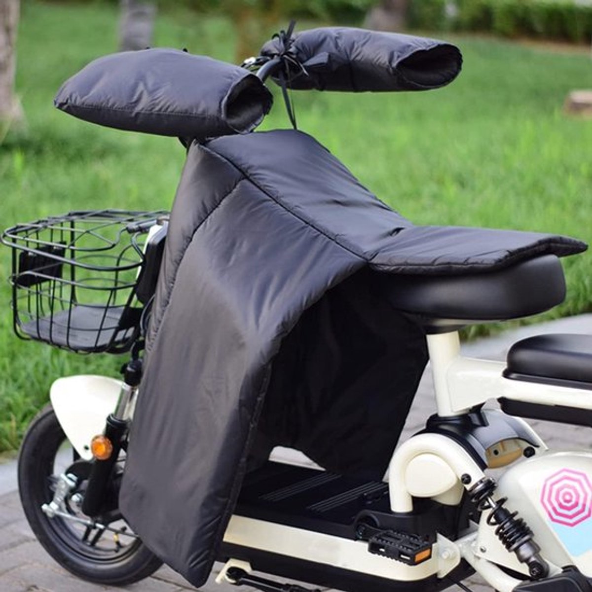 Beenkleed scooter‑ Universele scooter‑beenbeschermers‑ motor warmtedeken‑ zwarte warme beenhoezen‑ geschikt voor scooter, scootmobiel en rolstoel‑ Winddicht en warm – foto 4