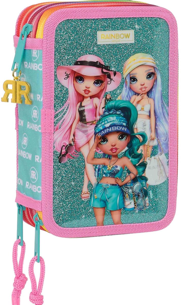 Rainbow High gevuld etui, paradise - 36 stuks - 19,5 x 12,5 x 5,5 cm- polyester