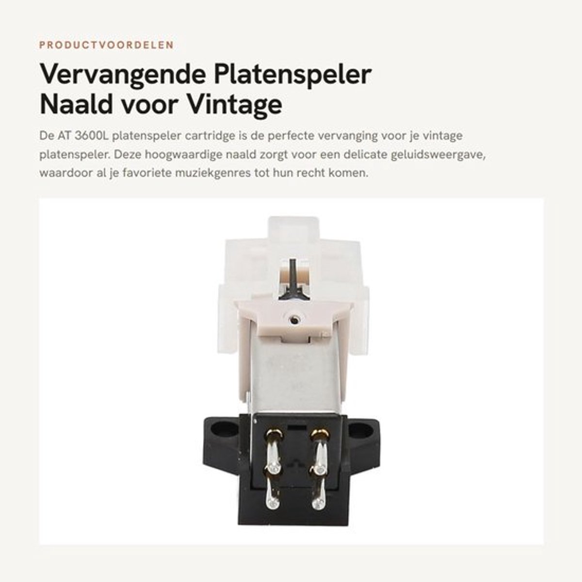 Vervangende Platenspeler Naald voor Vintage LP