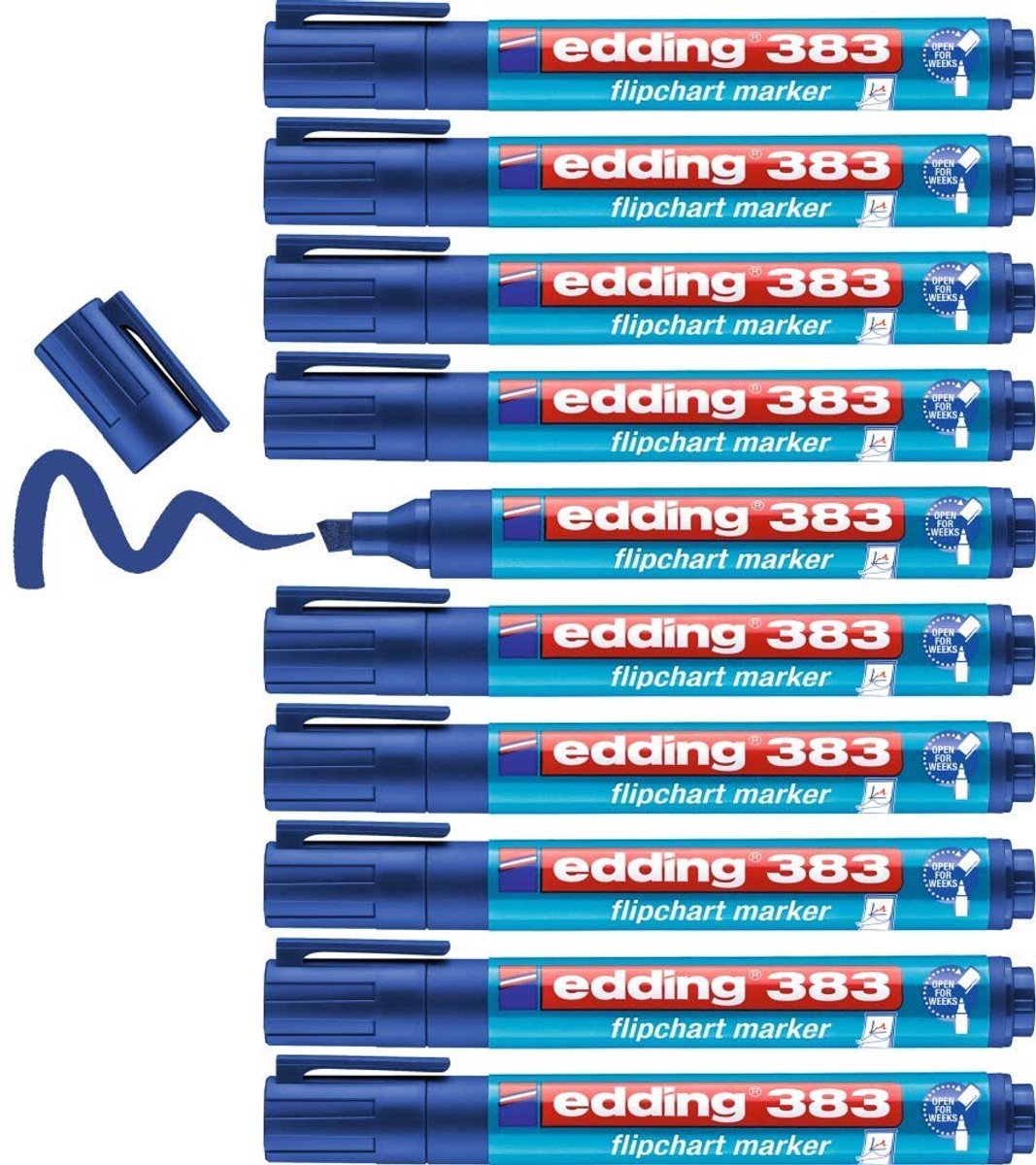 Solidchoice - Flipchart Marker - 10 Stuks - Blauw