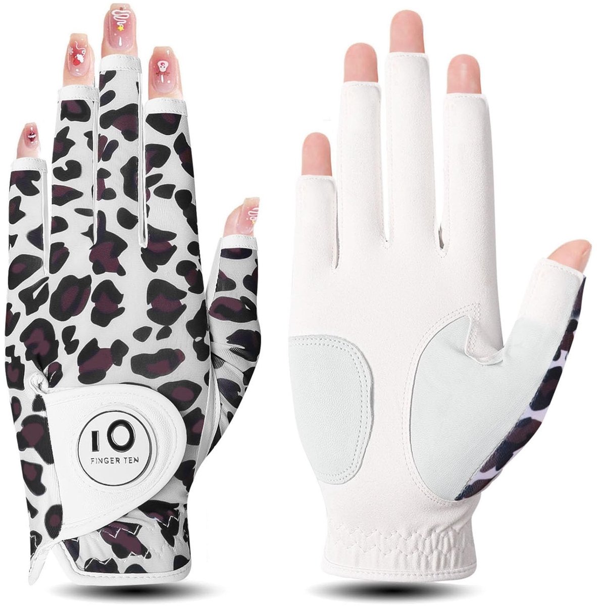 Solidchoice - Golfhandschoenen Dames Links Cabretta Leer met Balmarker