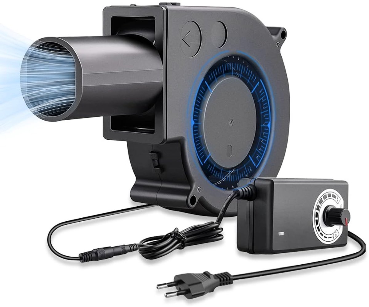 Radiaalventilator - Zwart - 97 x 33 mm - Regelbare Koelventilator voor Ventilatie en BBQ