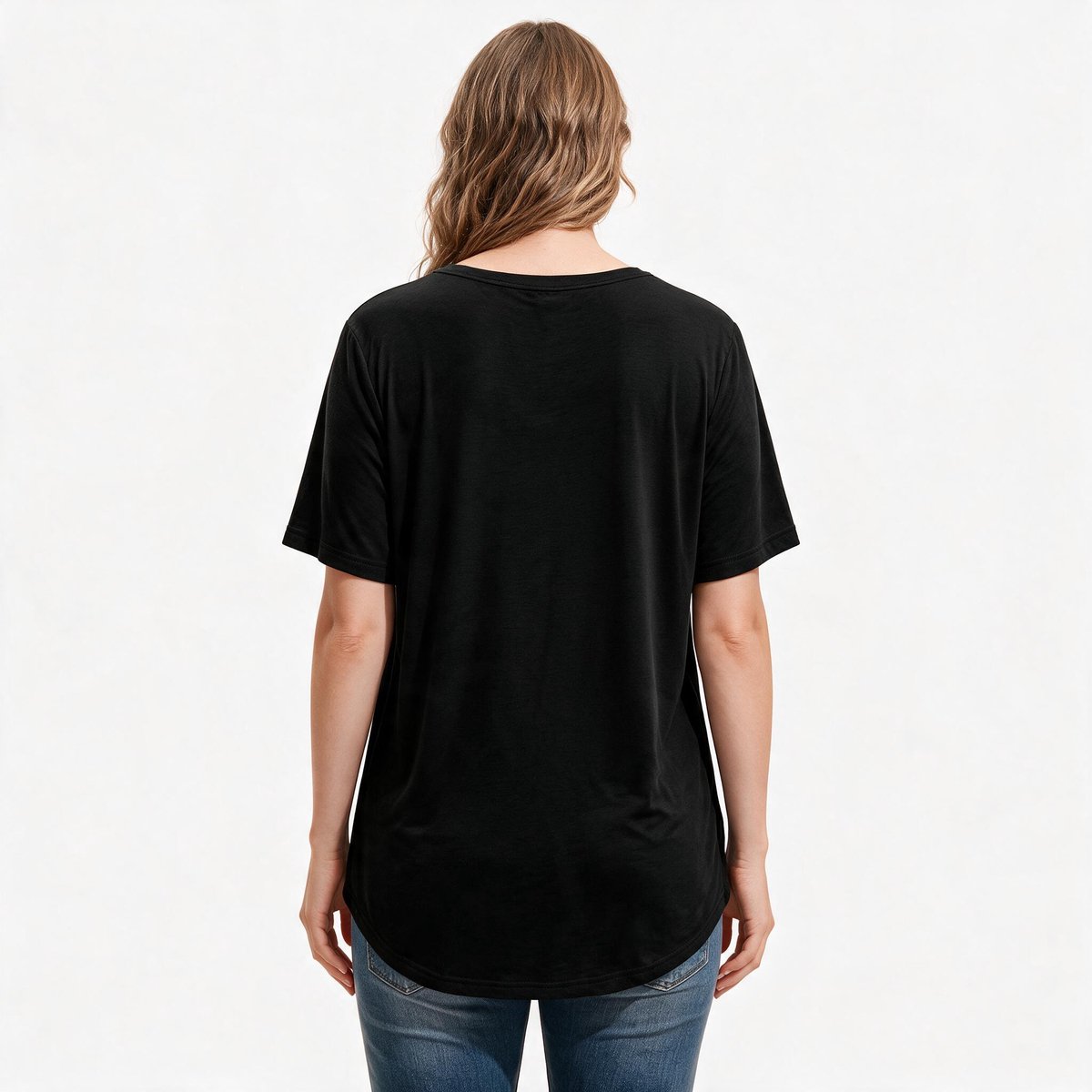 Imily Bela Dames Basic T-shirt met V-hals