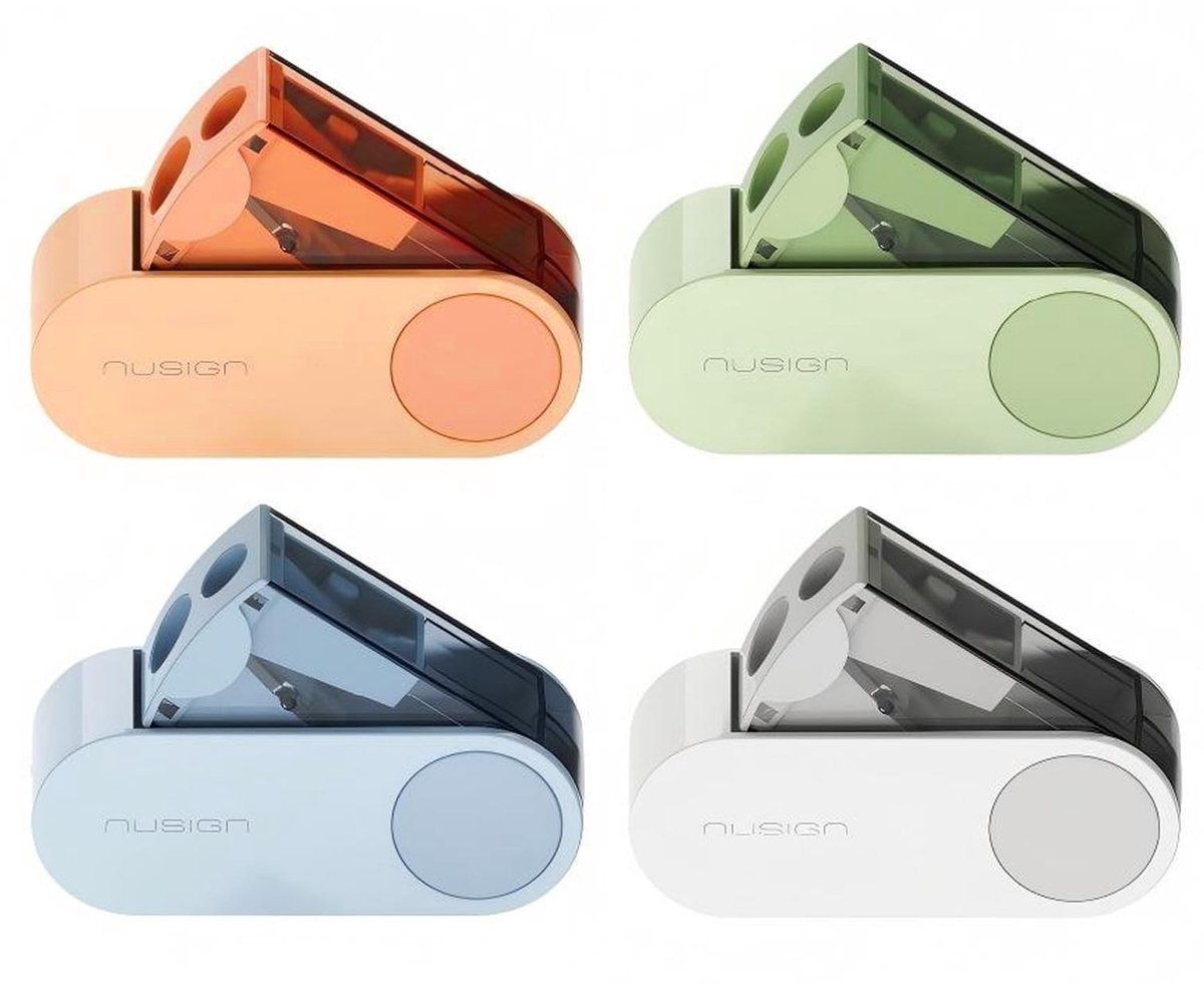 Solidchoice - Set van 4 Puntenslijpers voor Kinderen, Geschikt voor School en Thuis