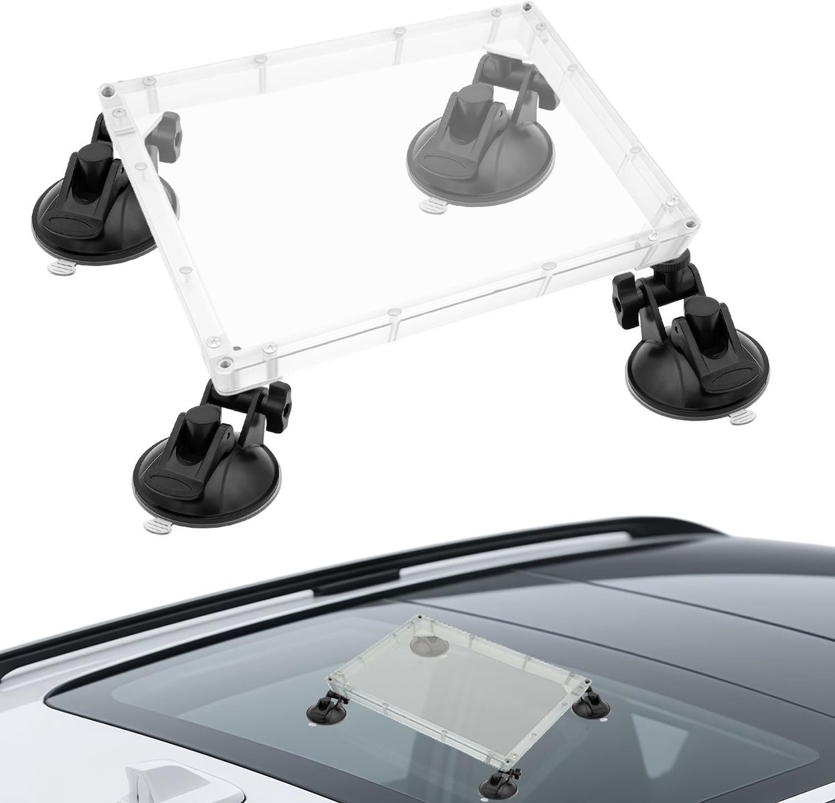 Solidchoice - Zuignap Mount voor Mini Antenne met Sterke Grip