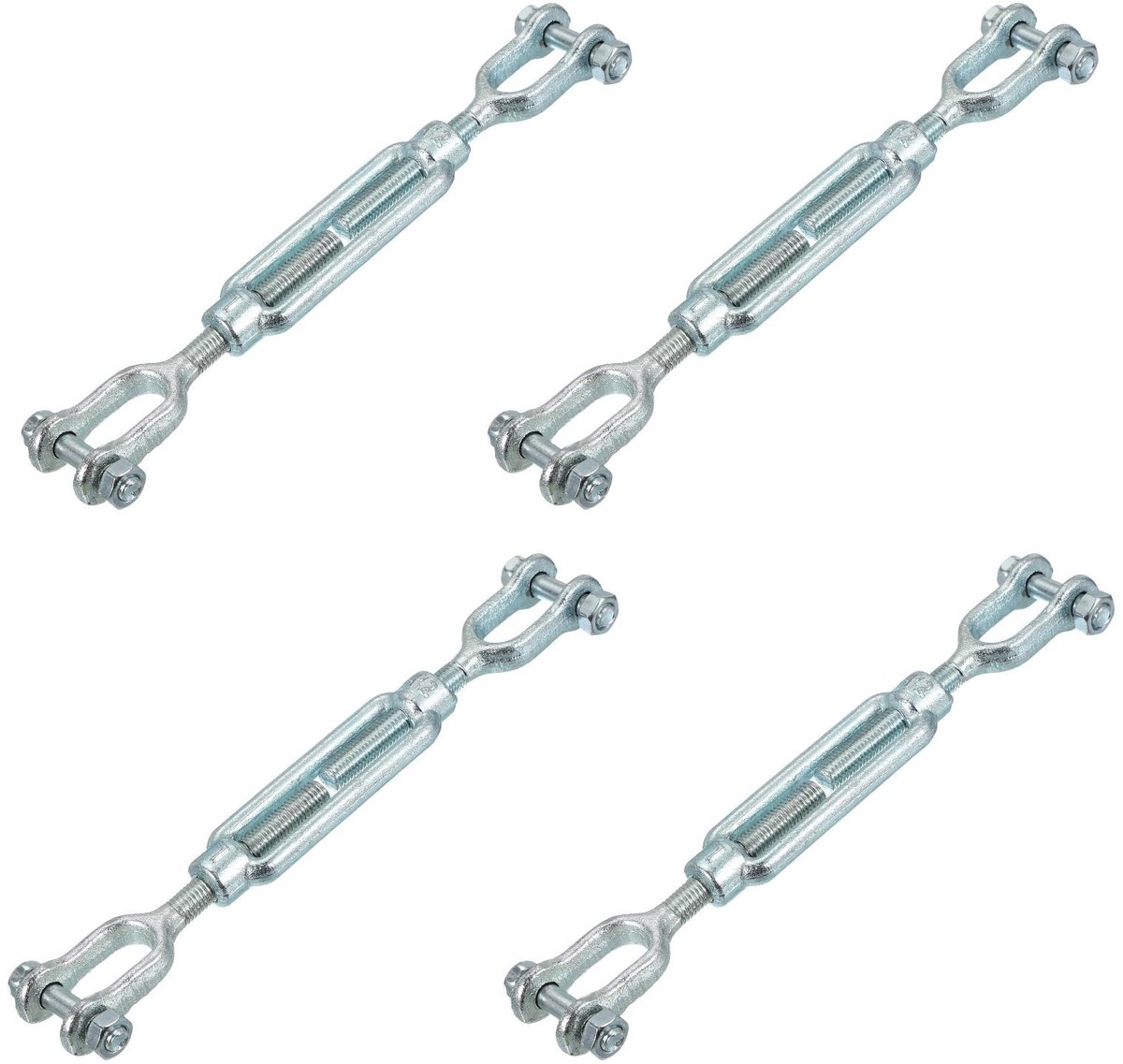 Solidchoice - Set van 4 M12 Verstelbare Kabelspanners van Gegalvaniseerd Staal