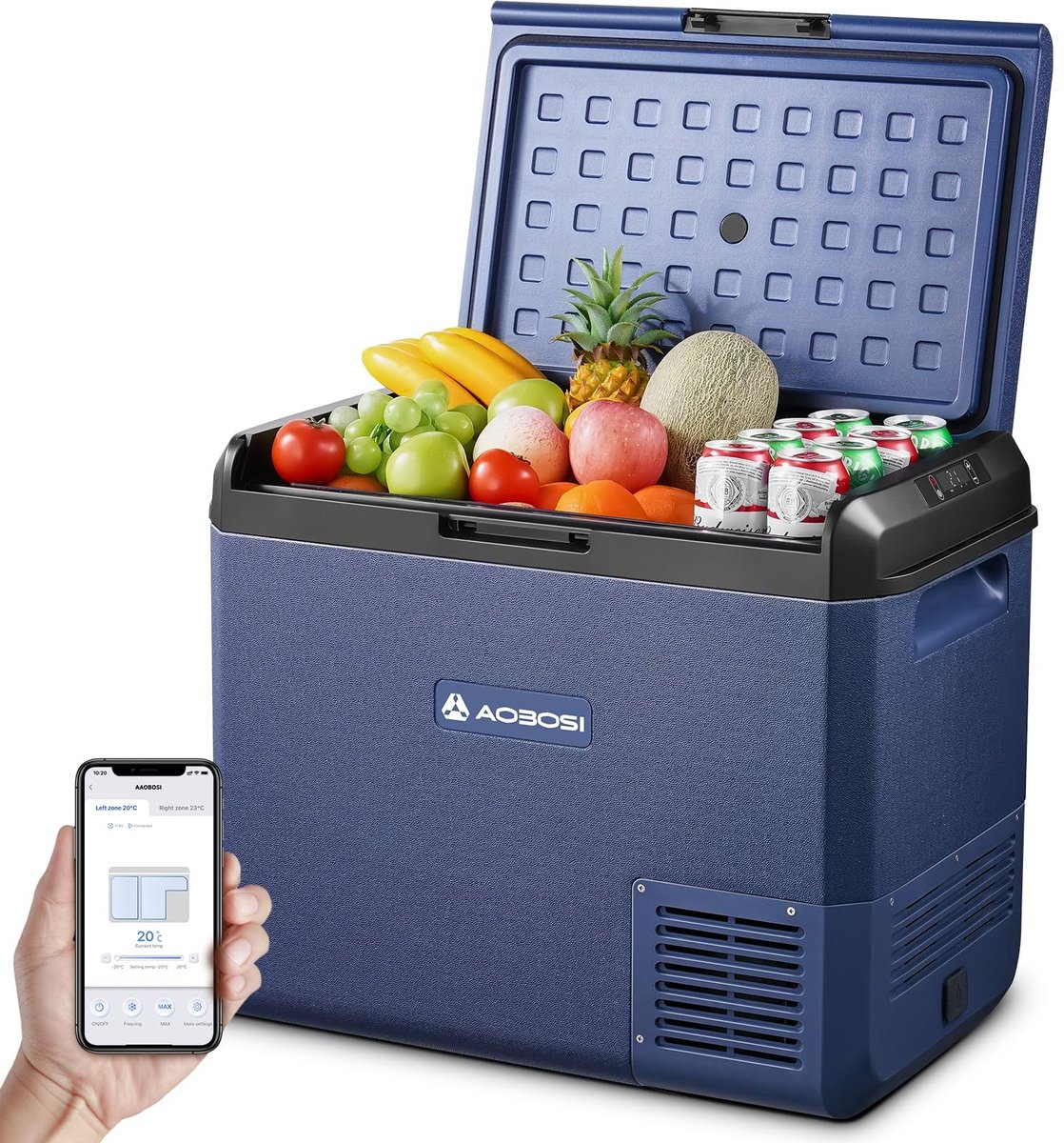 Solidchoice - Draagbare Koelbox 50L met Compressor en Waterproof Functie
