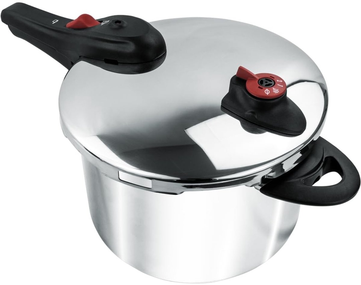 Solidchoice - RVS Drukpan 6 L met Veiligheidssysteem
