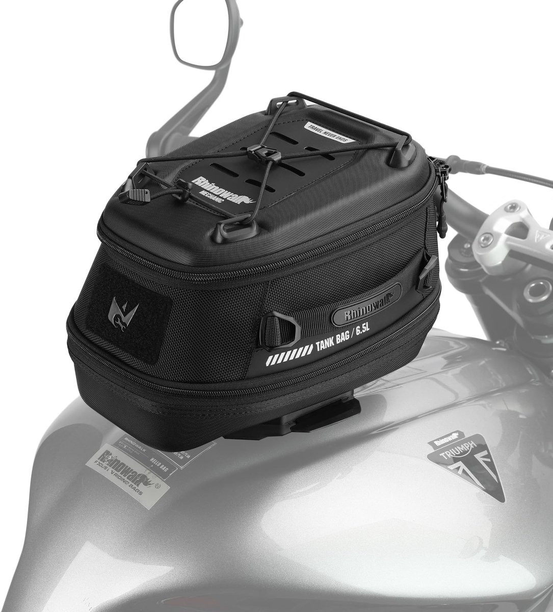 Solidchoice - Uitbreidbare Motor Tanktas met Magnetische Sluiting
