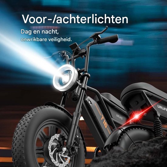 Elektrische Fatbike 16 x 3.0 Inch - 48V 15.6Ah - Tot 110 km Bereik - 250W Motor -Zilver — afbeelding 5