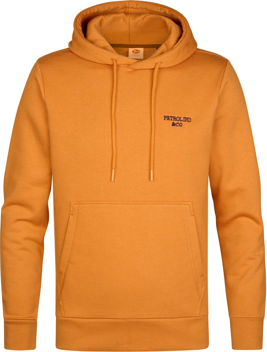 Petrol Industries - Heren Katoenen hoodie redwood - Oranje - Maat XXL